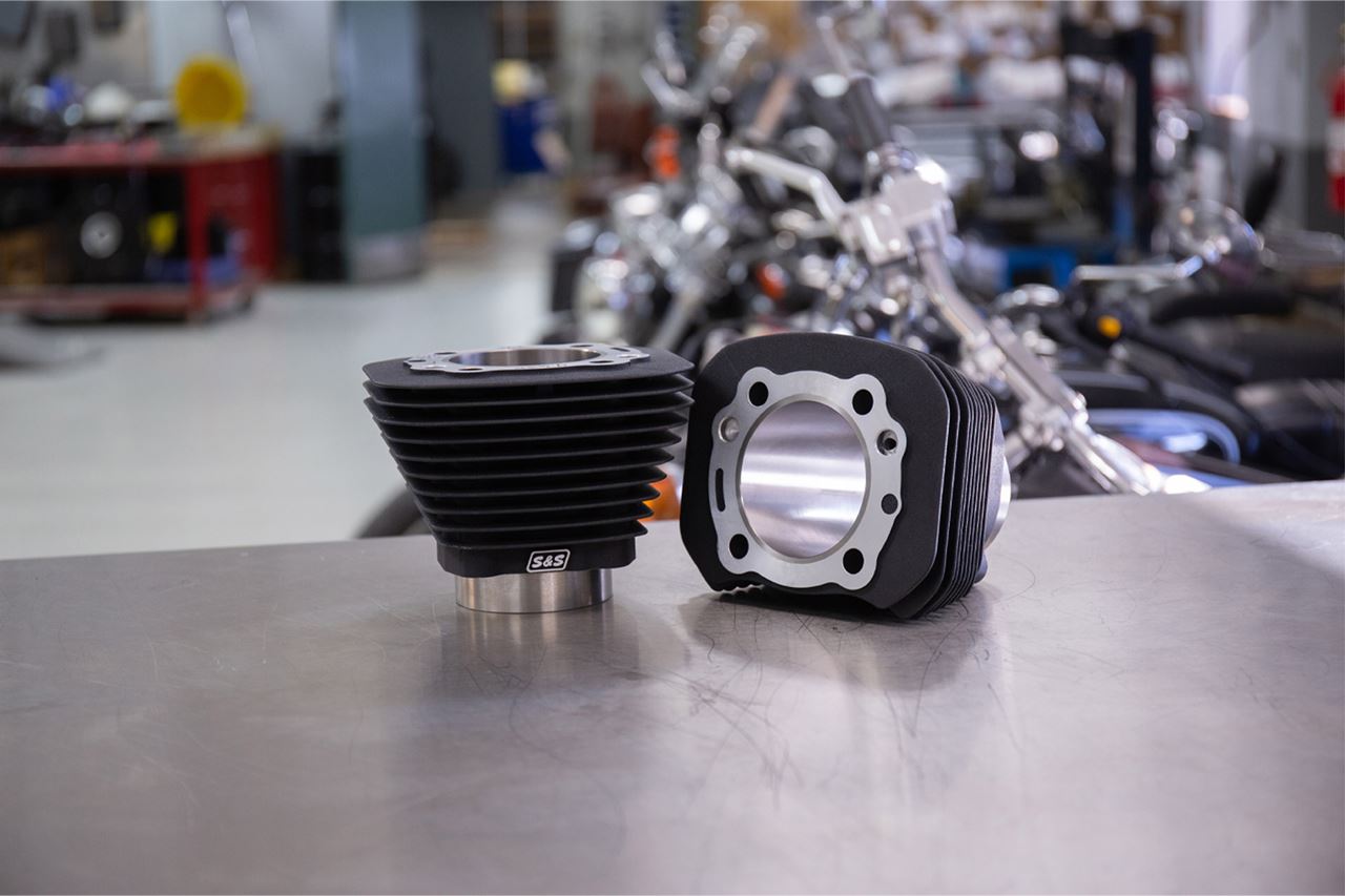 Cylinder Set 3.500 Bore Wrinkle Black Sportster