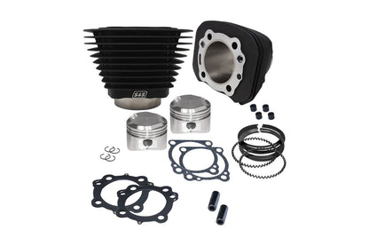 1200cc Cylinder and Piston Kit, Wrinkle Black, Sportster