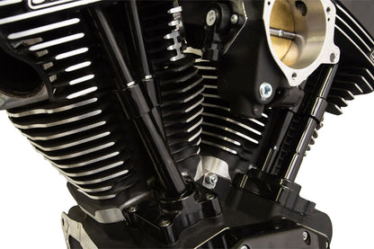 Quickie Pushrod Kit Twin Cam (99-17) Gloss Black 4-piece Set Dyna Softail Touring
