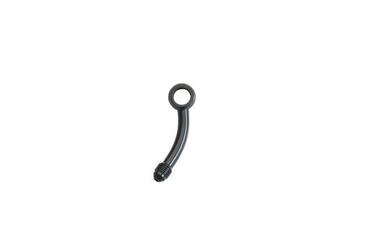 BA925 バンジョーアダプター タテ45°/ヒネリ右70°ロング ブラック 1個
