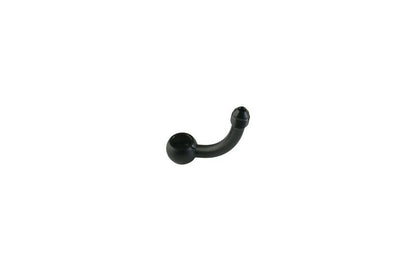 BA927 Banjo Adapter, Vertical 78° Long, Black, 1 pc.