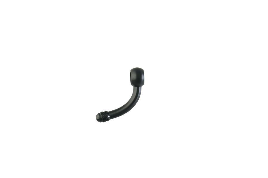 BA927 Banjo Adapter, Vertical 78° Long, Black, 1 pc.