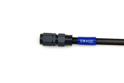 CBR750 Mesh Brake Hose Rear Black/Black Hose BARB008