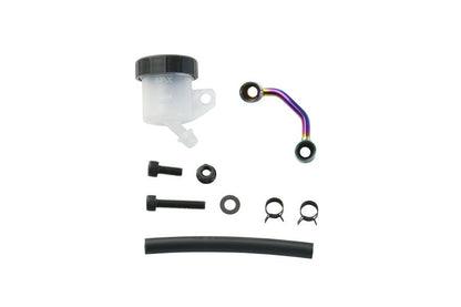 Oil Tank Stay Brake - Bar Handle/Separate Handle Common, Titanium Color Stay/S15B White Tank