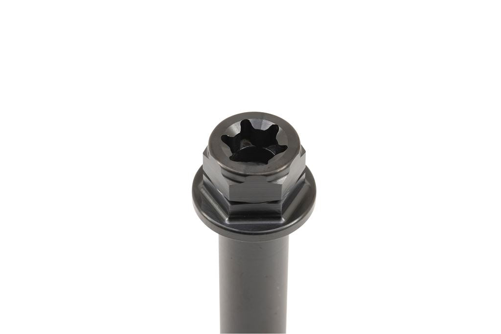 Stainless Caliper Mount Bolts, Flanged Hex, Black, 65mm, Pack of 2