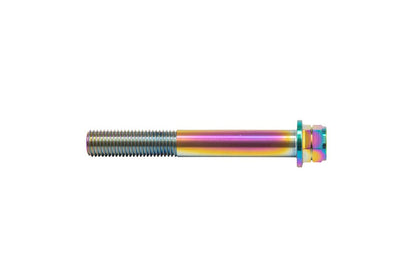 Stainless Caliper Mount Bolt, Flange Hex, Titanium Color, 85mm, 2 pcs.