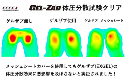 GEL-ZAB R(ゲルザブR)同時装着タイプ メッシュシートカバー スタンダード かぶせるタイプ ブラック 横410×縦350×厚さ5mm