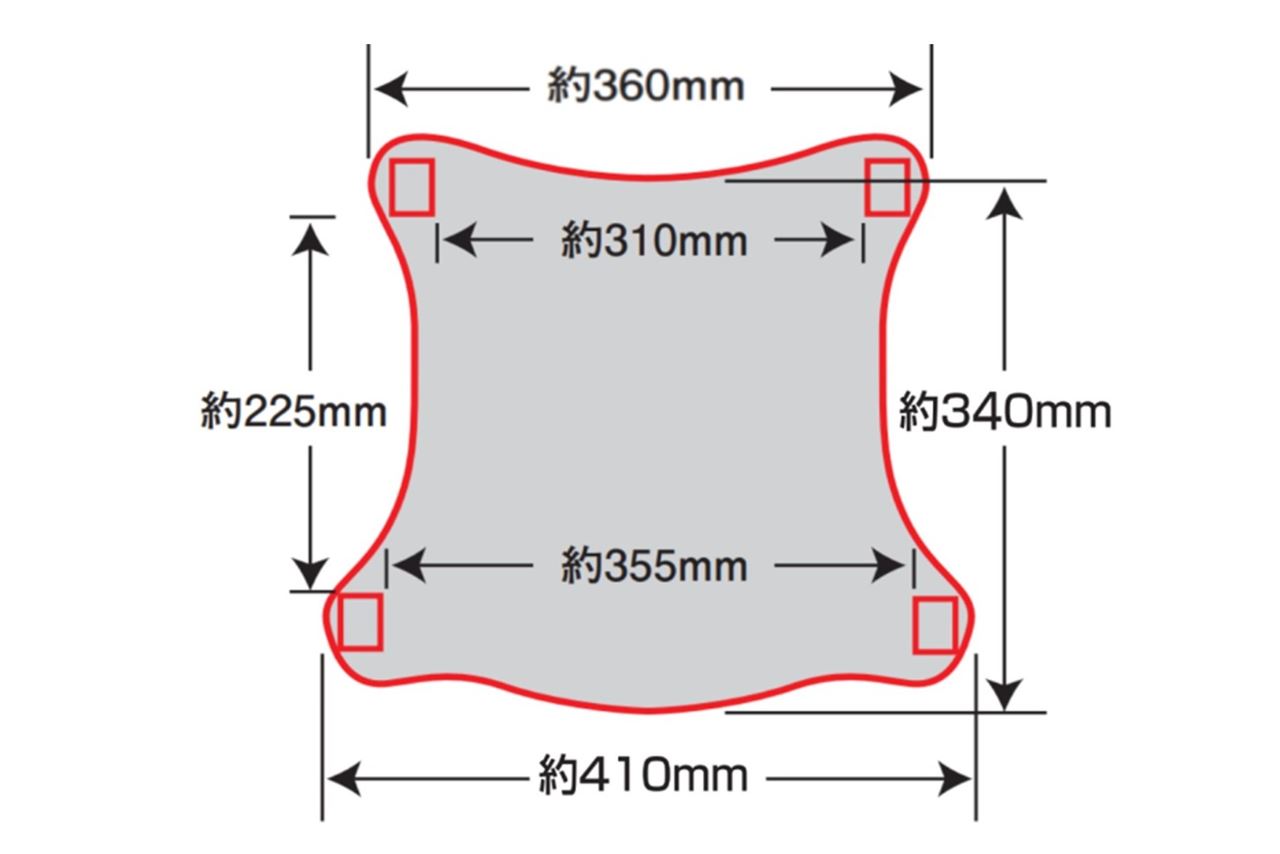 GEL-ZAB R(ゲルザブR)同時装着タイプ メッシュシートカバー スタンダード かぶせるタイプ ブラック 横410×縦350×厚さ5mm