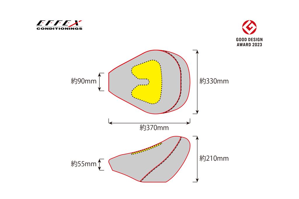 GEL-ZAB C(ゲルザブC) かぶせるタイプ ブラック 長さ370×前幅90×後幅330mm レブル1100