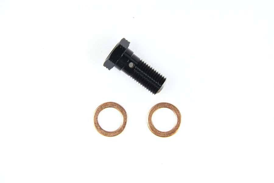 GRP708 Banjo Bolt, Single, Black, 3/8-P24, 1 pc.