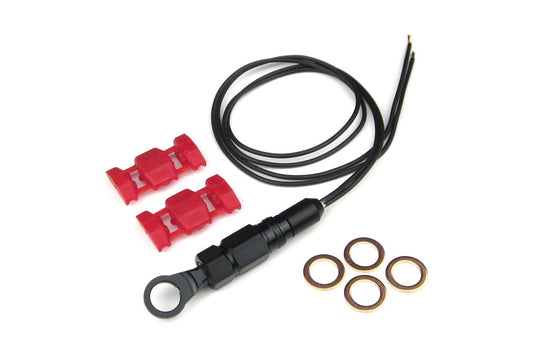 LPS400 リキッドプレッシャースイッチセット 12V 21/5W×1バルブ以下・LEDバルブ用 雌SW+薄型バンジョー ブラック