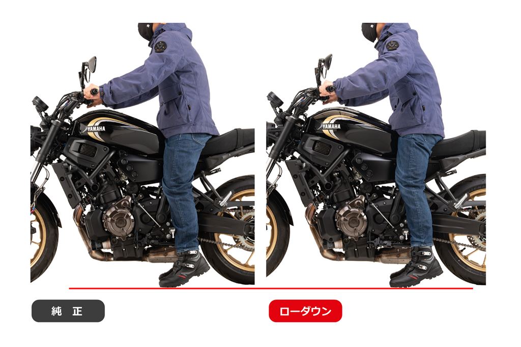 ローダウンCOMPキット 18mmダウン コの字タイプ シルバー XSR700 MT-07