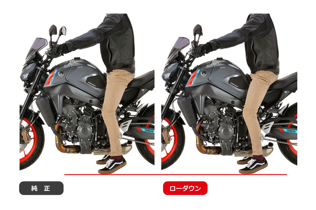 ローダウンCOMPキット 20mmダウン プレートタイプ ブラック XSR900 MT-09