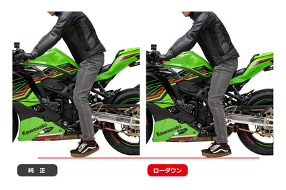 ローダウンキット 20mmダウン 三角プレートタイプ ブラック ニンジャ ZX-4RR ZX-4R