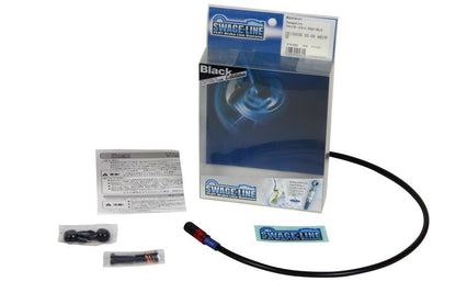 MBX50/F メッシュ ブレーキホース フロント レッド&ブラック/ブラックホース RAFB041