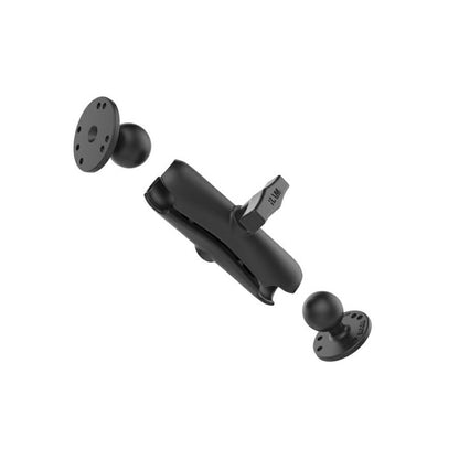 AMPS Round Base 2-Piece Set (Standard Arm) Black 1.5-inch Ball