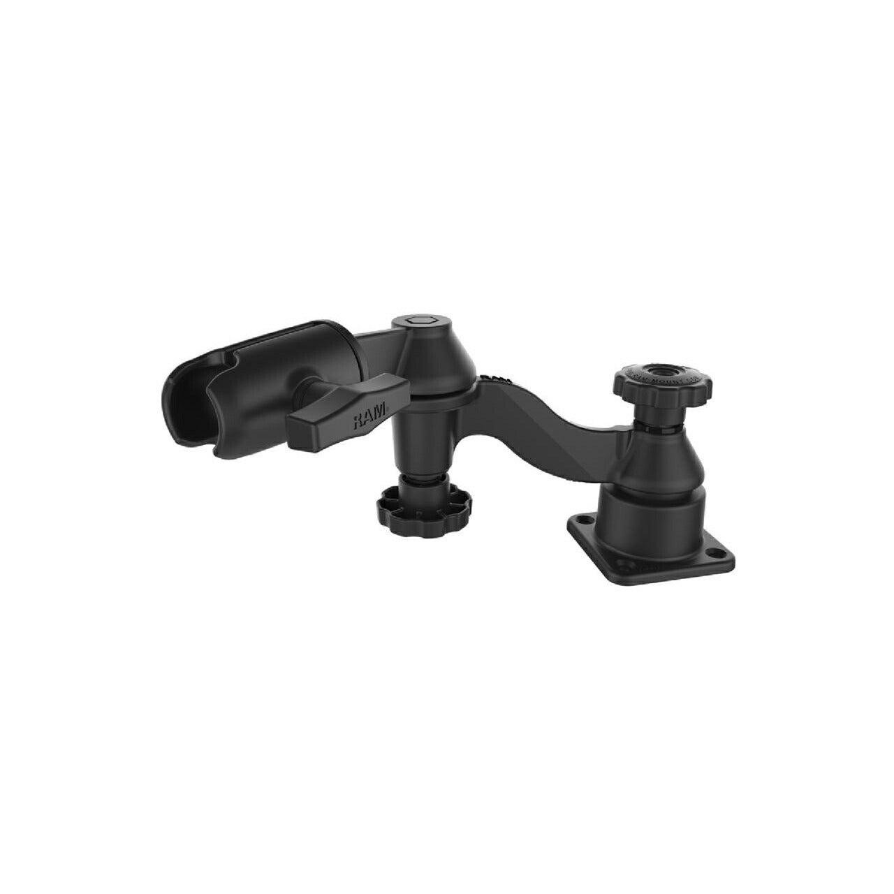 Swingarm Mount Set, 304mm Long, Double Pivot, Black, 1.5-inch Ball, 1 Piece