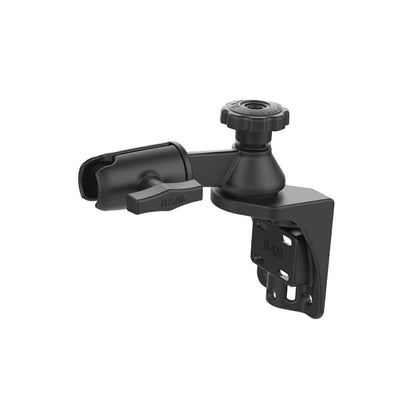 Swing Arm Mount Set, 152mm Long, Single Pivot, Vertical Base, Black, 1.5-inch Ball, 1 pc.
