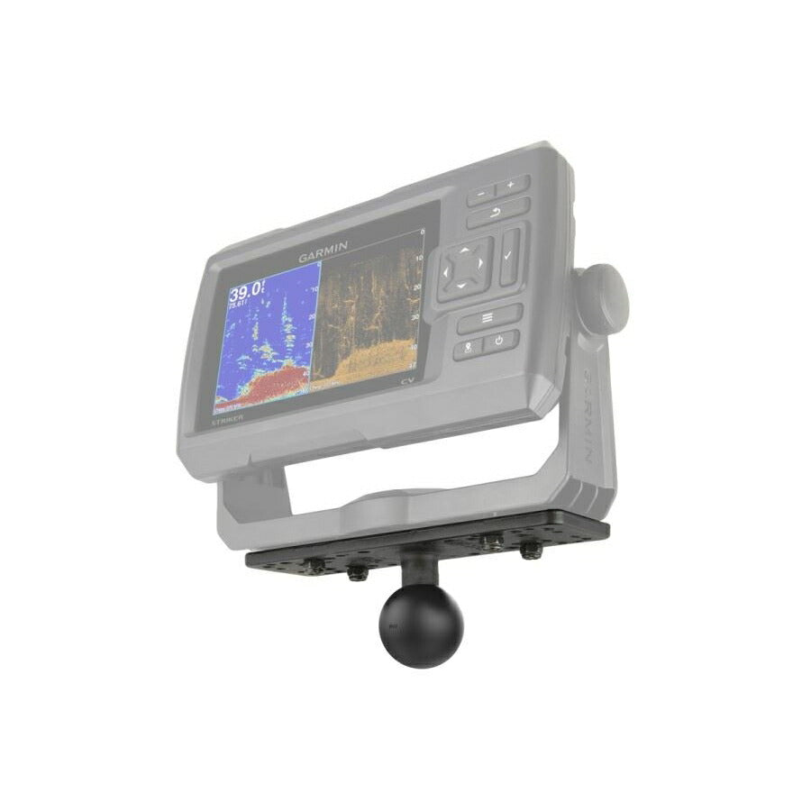 Fishfinder Mount Plate (M) 158.7X50.8mm Black 1.5-inch Ball 1 pc.