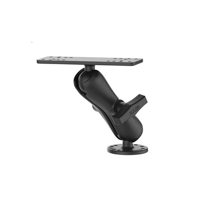 Fishfinder Mount (M) & AMPS Round Base (Standard Arm) Plate Size 158.7x50.8mm Black 1.5 inch Ball 1 pc.