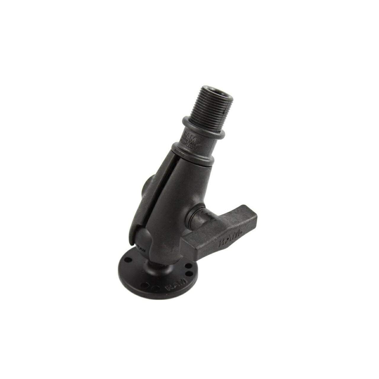 VHFアンテナマウント＆ラウンドベースセット ネジ径1inch-14 ブラック 1.5インチボール 1個入り