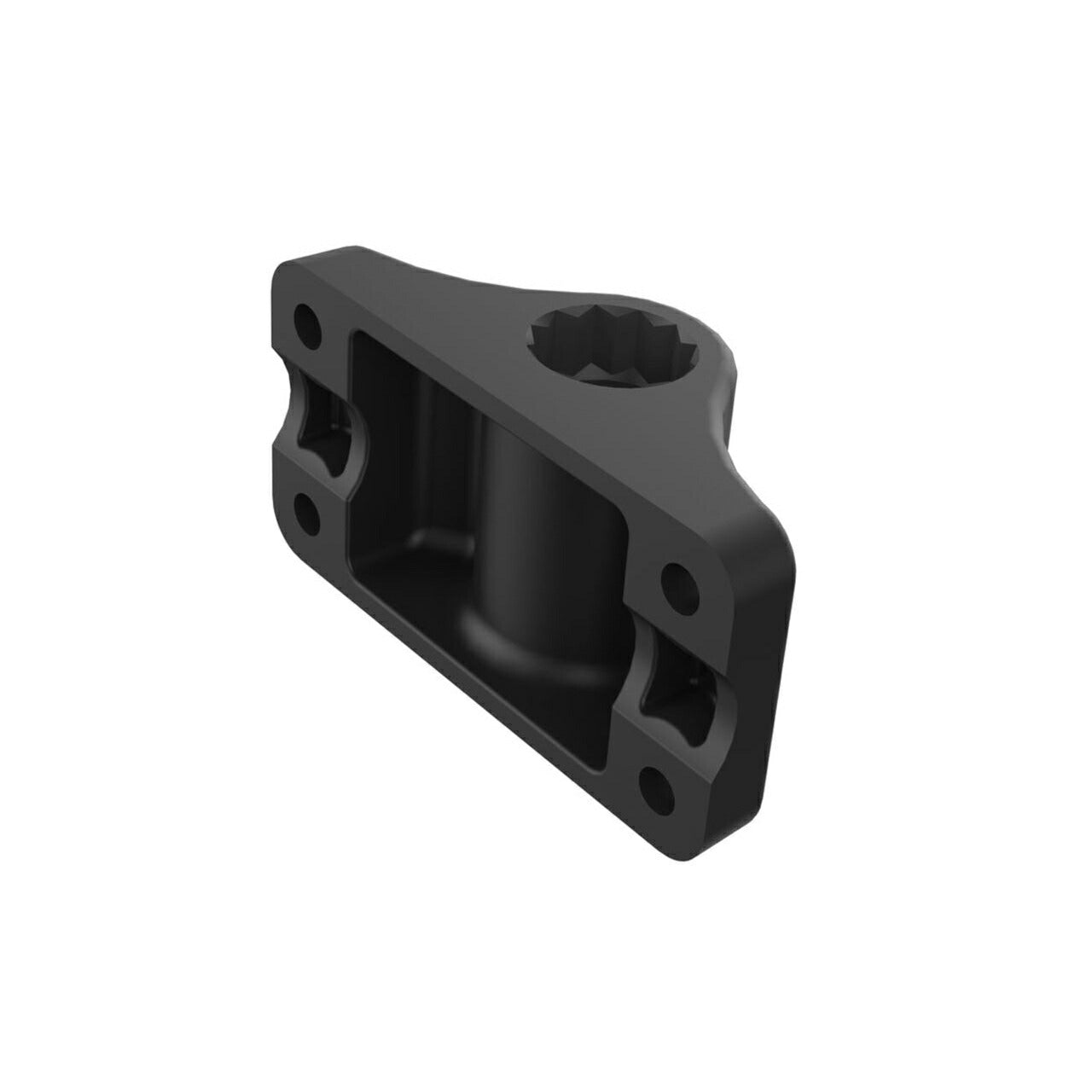 Spline Post (Wall Mounted) 4-hole P1.3 x 3.19 inch Black 1 piece