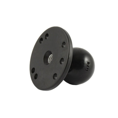 AMPS Hole Round Base with 3/8inch-16 Screw Hole, Black, 1.5 inch Ball, 1 pc.