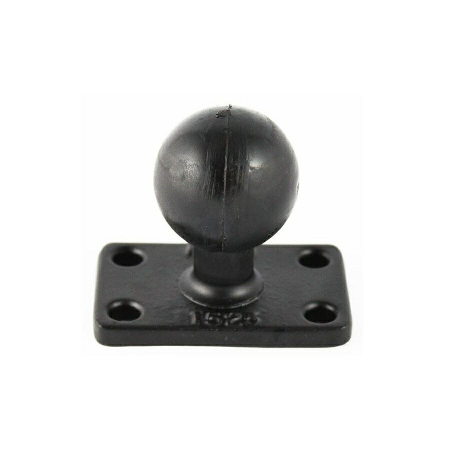 Square Base 4-Hole P1X2-inch Black 1.5-inch Ball 1 pc.