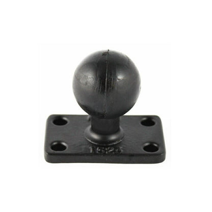 Square Base 4-Hole P1X2-inch Black 1.5-inch Ball 1 pc.