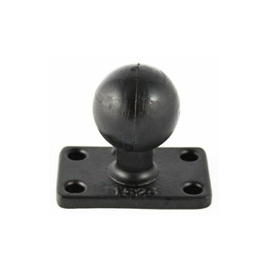 Square Base 4-Hole P1X2-inch Black 1.5-inch Ball 1 pc.