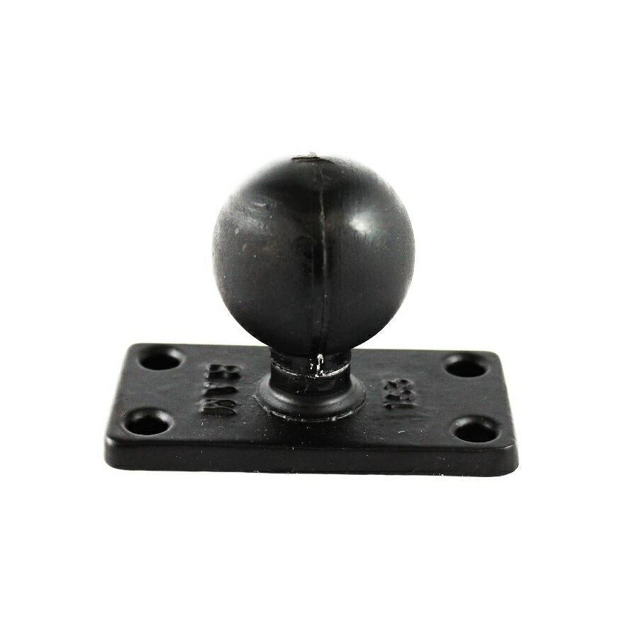Square Base 4-Hole P1X2.5 inch Black 1.5 inch Ball 1 pc.
