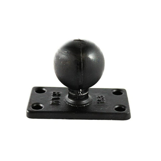 Square Base 4-Hole P1X2.5 inch Black 1.5 inch Ball 1 pc.