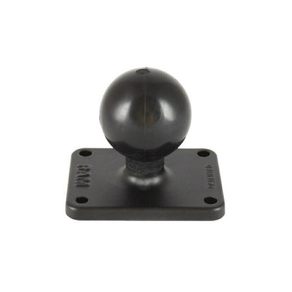 Square Base 4-hole P1.5X2inch Black 1.5 inch Ball 1pc