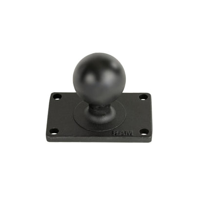 スクエアベース 4穴P1.5X2.5inch ブラック 1.5インチボール 1個入り