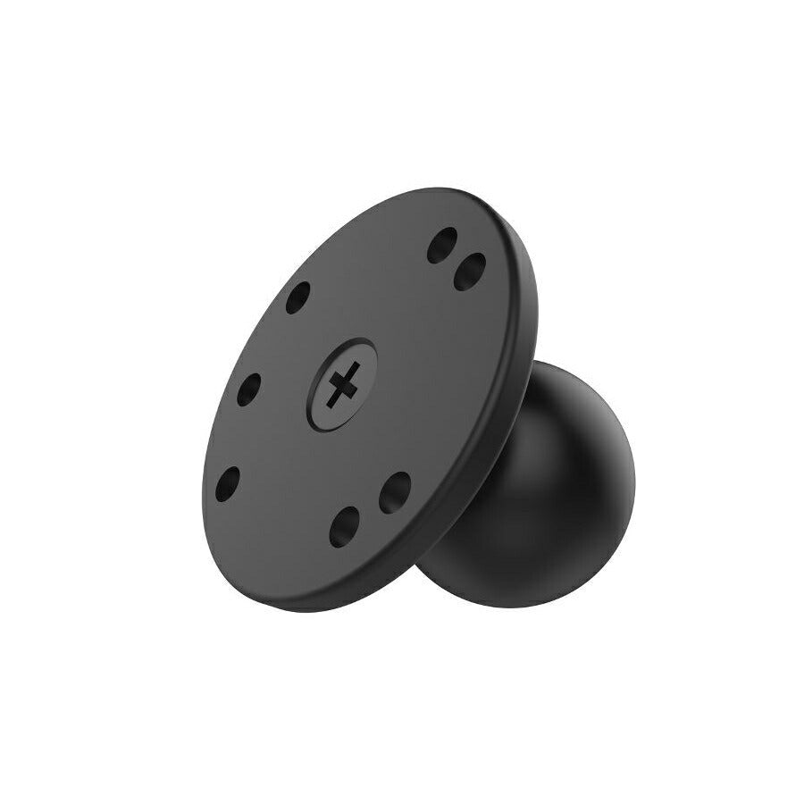 AMPS Hole Round Base (Reinforced Bolt Included) Black 1.5 inch Ball 1 pc.