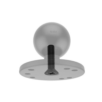 AMPS Hole Round Base (Reinforced Bolt Included) Black 1.5 inch Ball 1 pc.