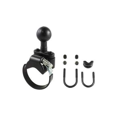 ベルトクランプベース(U字ボルト付) φ39.8-80mm対応 ブラック 1.5インチボール 1個入り