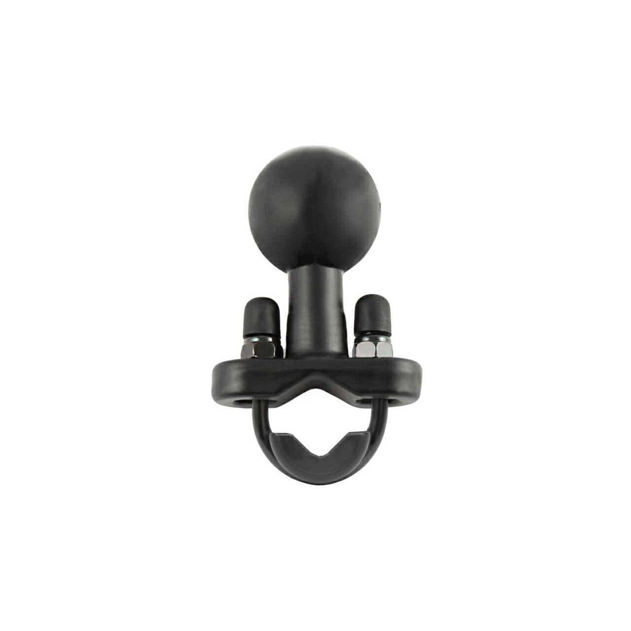 U字クランプベース(亜鉛メッキボルト) φ12.7-31.75mm対応 ブラック 1.5インチボール 1個入り