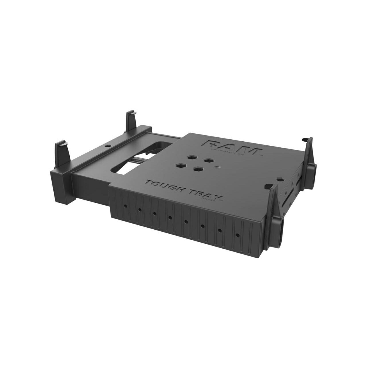 Tough Tray (L) for 10-16 inch Laptops (Flat Arm) - Ball Not Included, Black, 1 pc.