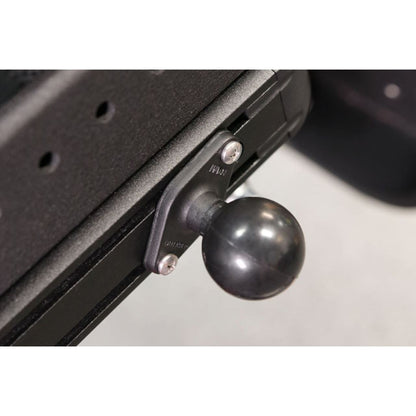 Universal Wheelchair Seat Rail Ball Base, Black, 1.5 inch ball, 1 piece