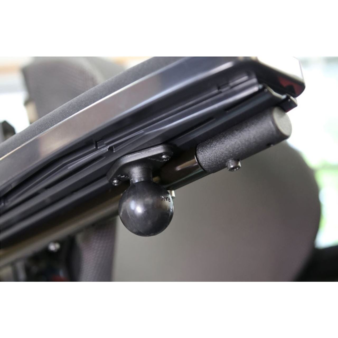 Universal Wheelchair Seat Rail Ball Base, Black, 1.5 inch ball, 1 piece