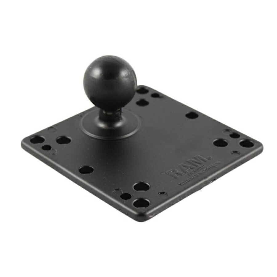 VESA Plate 100x100mm Black with 1.5 inch Ball, 1 pc.