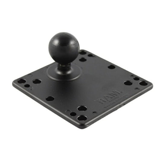 VESAプレート 100X100mm ブラック 1.5インチボール 1個入り