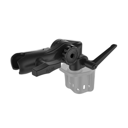 Ratcheting Swing Arm with NPT Hole, Black, 1.5 inch ball, 1 pc.