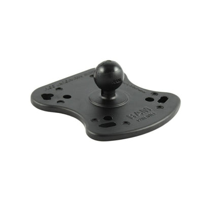 ボールアダプター(マリンGPS用) プレートサイズ107.9X96.8mm ブラック 1インチボール 1個入り