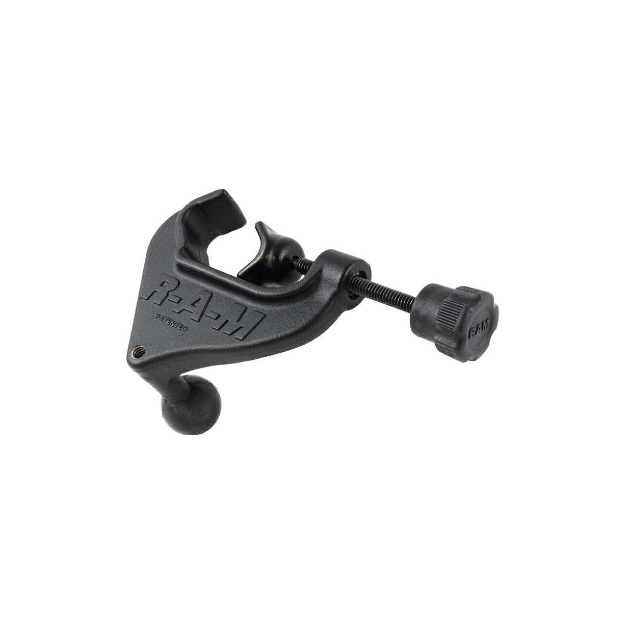 York Clamp Base, φ15.9-31.75mm Compatible, with 1/4inch-20 Threaded Hole, Black, 1-inch Ball, 1 pc.
