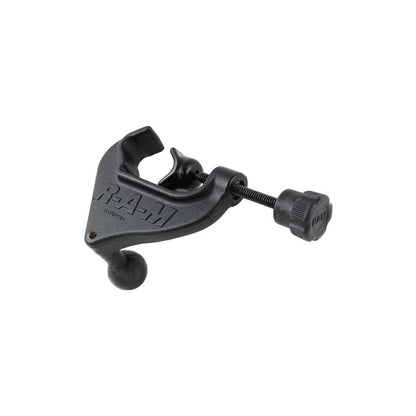 York Clamp Base, φ15.9-31.75mm Compatible, with 1/4inch-20 Threaded Hole, Black, 1-inch Ball, 1 pc.