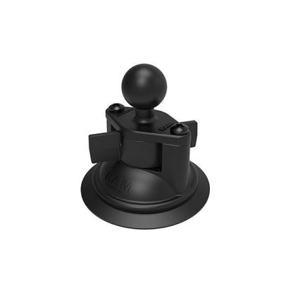 Twist Lock Suction Base, Suction Cup Diameter 83.8mm, Black, 1-inch Ball, 1 Piece