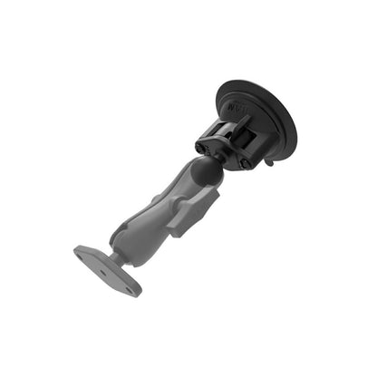 Twist Lock Suction Base, Suction Cup Diameter 83.8mm, Black, 1-inch Ball, 1 Piece