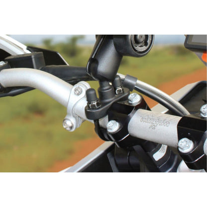 U-Bolt Clamp Base (Galvanized Bolts) Compatible with φ12.7-31.75mm Black 1-inch Ball 1 pc.